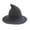 Dark Gray, variant on Vintage Pointed Witch Hat, Wide Brim Wizard Cap, Gothic Party Renaissance Fair Headwear