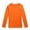 Orange, variant on YunPes Basic Thermal Tops Kids Comfy Soft Cotton Long Sleeved T Shirt Girls Boys Crewneck Base Layer Pullover Fall Winter Clothes