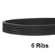 thumbnail image 3 of Correa V 410J6 PJ con 6 costillas, longitud de 41", ancho de 0.55", correa Poly V EPDM, 3 of 5