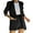 Black A, variant on Women Suit Sets for Women Zpanxa 2 Piece Outfits for Women, Long Sleeve Solid Color Blazer with Pockets Shorts Suit Sets, Open Front Blazer and Short Pants Suit Sets Gray XXL