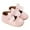 Pink, variant on Quealent Baby Mary Jane Flats for Girls with Bowknot Cotton Anti Skid Sole Infant First Walker Princess Dress Crib Wedding Shoes Pink for Size 11