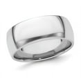 thumbnail image 1 of Mens Platinum Comfort Fit 8mm Lightweight Wedding Band Ring, 1 of 5