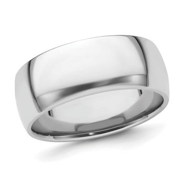 Mens Platine Confort Ajustement 8mm Anneau de Bande de Mariage Léger