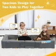 thumbnail image 4 of Cama de Viaje para Niños ENITYA Plegable con Espuma y Barreras de Seguridad, 4 of 7