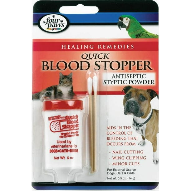 Four Paws Quick Blood Stopper Antiseptic Styptic Powder 0.5 oz[ PACK OF