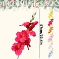 thumbnail image 3 of Artificial Gladiolus Flowers, Multi-Heads Single Stem for Wedding Home Decor, Lifelike Faux Flowers for Outdoor Photography Props, Garden Event Decoration, Artificial Gladiolus Flowers * 6 Bunches, 3 of 7