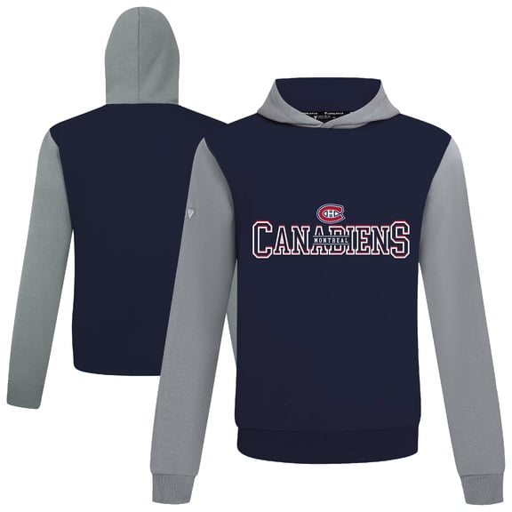 Men's Levelwear  Navy/Gray Montreal Canadiens Ultimate Journey Pullover Hoodie
