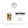 thumbnail image 4 of Koyal Wholesale Funny Retirement Business Cards, Ask Someone Else Beer Retired, Boss Farewell Office, 100-Pack, 4 of 5