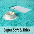 thumbnail image 7 of Lochas Luxury Fluffy Rug Ultra Soft Shag Carpet for Bedroom Living Room Big Area Rugs Home Decorative,5'X8',Turquoise Blue, 7 of 7