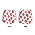 thumbnail image 6 of Goofa Hand Drawn Strawberry Printed Women 2 in 1 Running Shorts,Quick Dry Athletic Workout Shorts,High Waisted Athletic Shorts with Liner Pockets-X-Large, 6 of 9