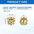 thumbnail image 2 of 86 Pcs Threaded Inserts, M3 Brass Heat Set Insert for 3D Printing, M3x5x3.5mm, 2 of 6