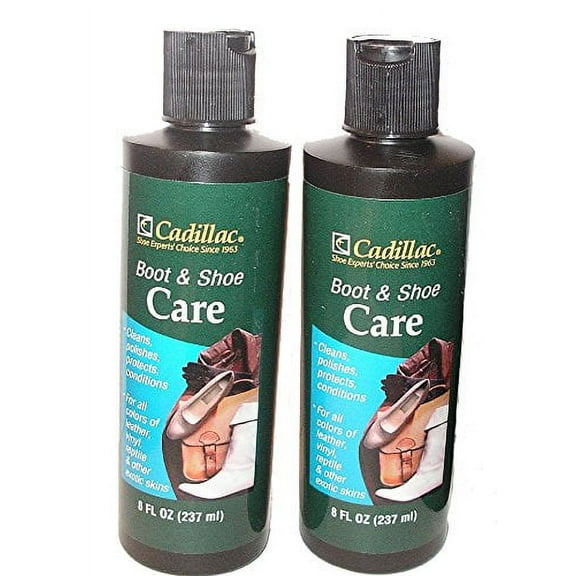 Cadillac Leather Cleaner, Water-Resistant, 8 Fl Oz, 2 Pack