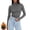 Gray, variant on Women's Fitted Turtleneck Thermal Top Long Sleeve Light Fleece Base Layer Solid Innerwear for Cold Weather,L,Army Green