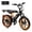 Black-NEW, variant on Upgrade 20" Electric Bike for Adults,Off‑Road Fat Tire Ebike,1500W Peak Motor,48V 15Ah Removable Battery,28 MPH Max Speed,UL2849 Certified for Ages 16 (Black)