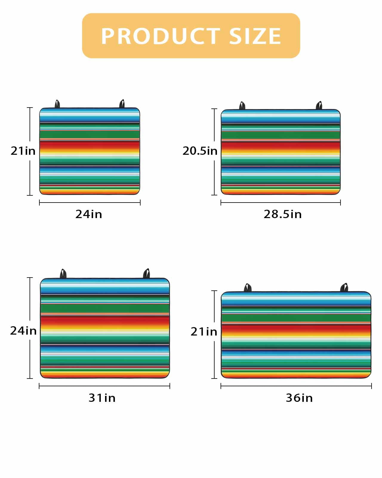 Large Induction Cooktop Protector Mat Mexican Stripes Stove Top Covers for Electric Stove, Colorful Striped Mexican Fiesta Theme Decorative Stove Burner Cover Mats, Glass Top Stove Cover