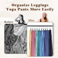 thumbnail image 3 of Paquete de 20 perchas organizadoras para leggings de metal con revestimiento de goma, 3 of 9