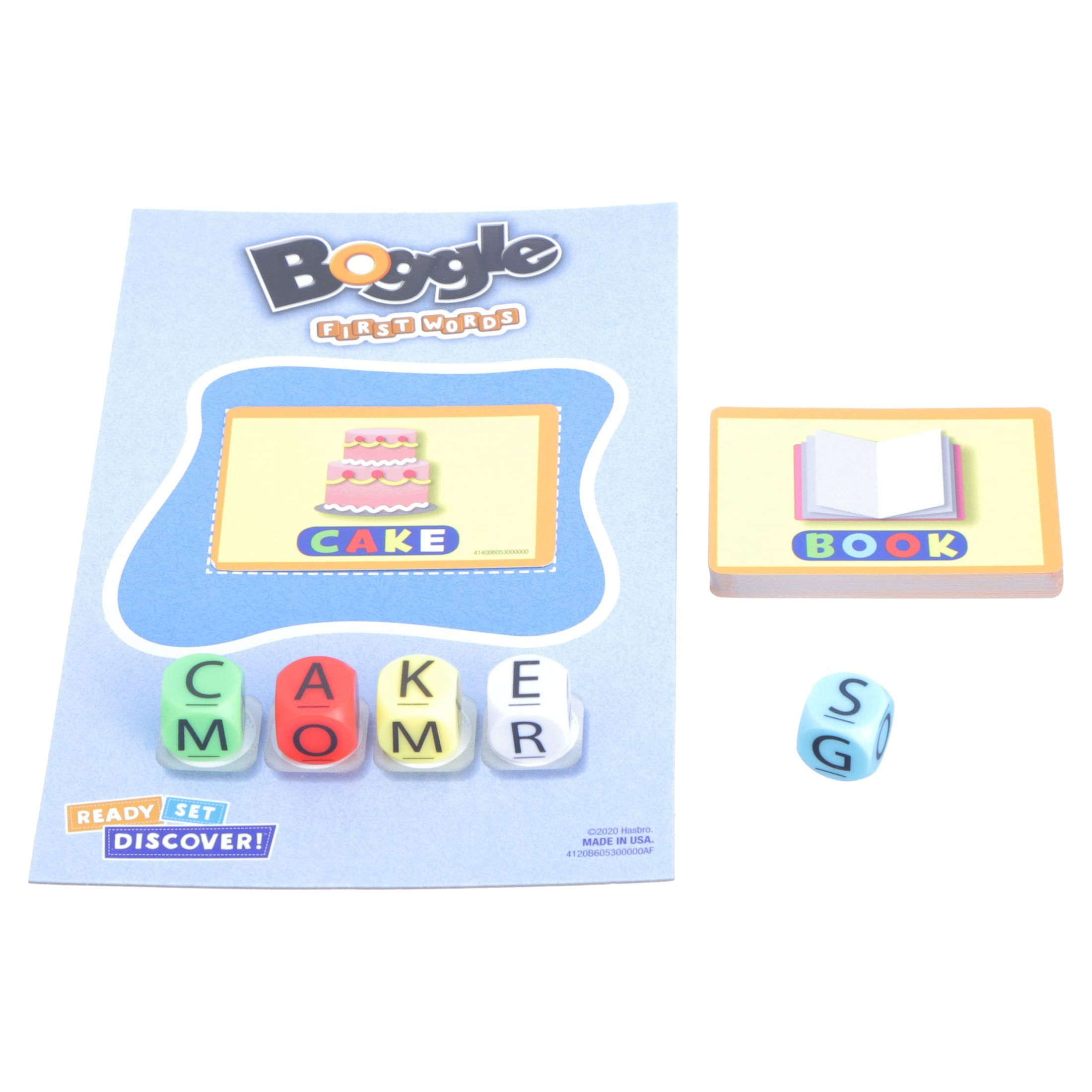 Ready Set Discover Boggle First Words Matching Card Game for Kids and Family Ages 3 and Up