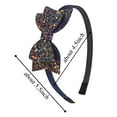 thumbnail image 5 of XIMA 10pcs Glitter Sequin Bow Hairband Shiny Bow Knot Teeth Plastic Headbands for Kids Hair Accessories, 5 of 6