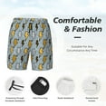 thumbnail image 3 of Uemuo Lightning Bolts Pattern Mens Swim Trunks Quick Dry Board Shorts with Mesh Lining, Stretch Beach Shorts Quick Dry No-Chafing Board Shorts-X-Large, 3 of 6