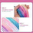 thumbnail image 3 of Braid Hair Extensions Braided Hair Ties Ponytail Holders Hair Extensions Assorted Color Synthetic Material Comfortable Fixation 6Pcs, 3 of 4