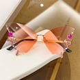 thumbnail image 2 of OUSITAID Luxury  Butterfly Sunglasses Vintage Rimless Oversized Sun Glasses Ladies Eyewear, 2 of 7