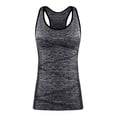 thumbnail image 2 of Disbest Yoga Tank Top, Women's Performance Stretchy Quick Dry Sports Workout Running Top Vest with Removable Pads (Black, Medium), 2 of 3