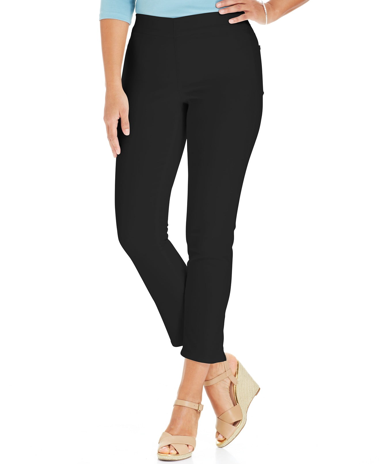 NYDJ NEW Black Womens Size 4P Petite 