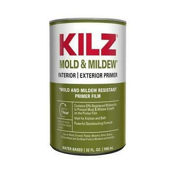 13 Oz. Mold And Mildew White Oil-Based Interior And Exterior Primer ...