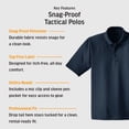 thumbnail image 5 of CornerStone Unisex Select Long Sleeve Snag-Proof Tactical Polo | Tough & Reliable Collared Work Shirt for Men & Women, Relaxed Fit Top with Dual Pen Pockets & Mic Clips, 5 of 5