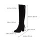 thumbnail image 4 of unbranded 1Par Altas Negras Para Mujer Con Suela Elástica Y Slim Fit Para Uso Prolongado, 4 of 5