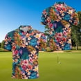 thumbnail image 5 of Uorisanigo Hawaii Flower Matching Couple Outfits Men Zipper Shirt Size XL Short Sleeve Dry Fit Casual Workout Tops and Womens Golf Shirts 1/4 Zip Up Sleeveless Racerback Sports Tops, 5 of 8