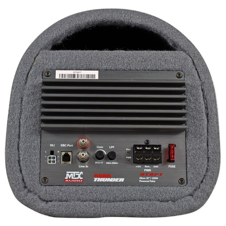 MTX Road Thunder RT8PT 8” 240 Watt Powered Vented/Ported Bass Tube