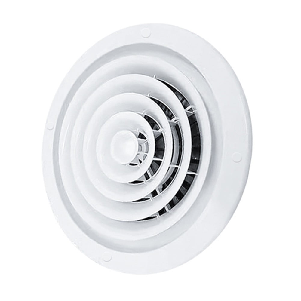 Adjustable Air Ventilation Cover Round Ducting Ceiling Wall Hole ABS Air Vent