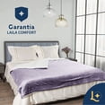 thumbnail image 3 of Cobija Cobertor Aborregado Individual Laila Comfort Frazada Ultra Suave 100% Microfibra de Poliéster Lila, 3 of 9