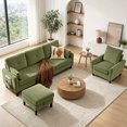 thumbnail image 2 of Soscana Corduroy Living Room Furniture Set,Convertible Sectional Sofa with Storage Ottoman & Accent Chair,3 Seat L Shaped Couch with Reversible Chaise & Side Pockets, for Living Room Office Apartment, 2 of 7