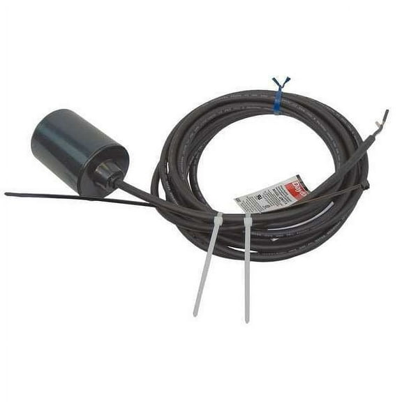 Dayton Float Switch, 20 ft, ABS, 115/230V AC 6PNV7