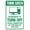 Warning Sign 3, variant on Think Green Turn Off Lights With Symbols Warning Sign - 8"x12", Security Metal Decor for Business, Office, Road, Street, Home, Yard, Garden