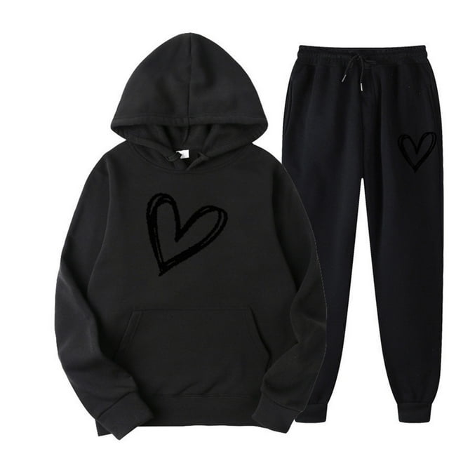 SHIXIAOO Sweat à Capuche Décontracté à la Mode pour Automne et Hiver Unisexe Doublure Douce Design Cœur pour Usage Quotidien et Coupe Décontractée Options Assorties Sweat à Capuche Sportif pour Femmes Fermeture Éclair Complète