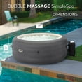 thumbnail image 5 of Open Box Intex SimpleSpa Bubble Massage 4 Person Inflatable Hot Tub w/ Cover, 5 of 11