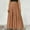 Khaki, variant on Holidaya Solid Color Front Button Skirt Maxi Vacation Beach Outfits Women Denim Mini Skirt Daybed Skirt Long Skirt with Slit Table Skirt Clips Women's Day & Work Skirts Midi Skirt with Slit High Slit