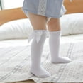 thumbnail image 3 of 5Pairs Baby Knee High Socks Girls Tube Long Socks Boys Newborn Infants Toddlers Ruffled Socks, 3 of 6