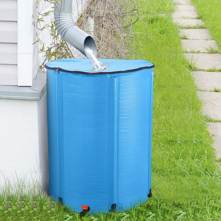 Gzxs 100 Gallon Collapsible Rain Barrel Large Garden Water