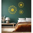 thumbnail image 4 of Resaco Decoración De Pared De Girasol De Metal, 3 Piezas, Flores, Arte De Pared De Metal, Girasoles, Decoraciones Para El Hogar, Para Baño, Sala De Estar, Cocina, Oficina En Casa (Amarillo), 4 of 5