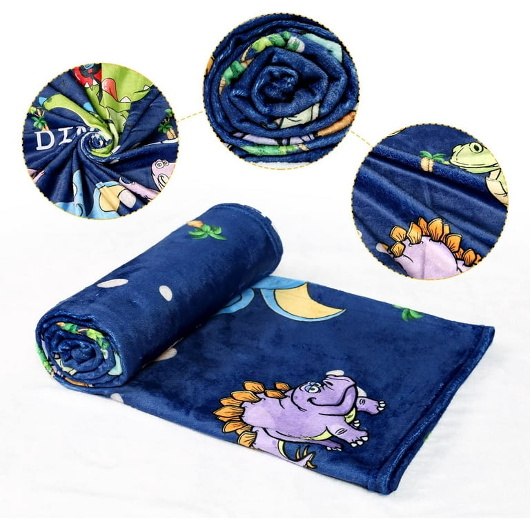 Nueasrs Dinosaur Blanket for Kids Dinosaur Gifts for Boys and