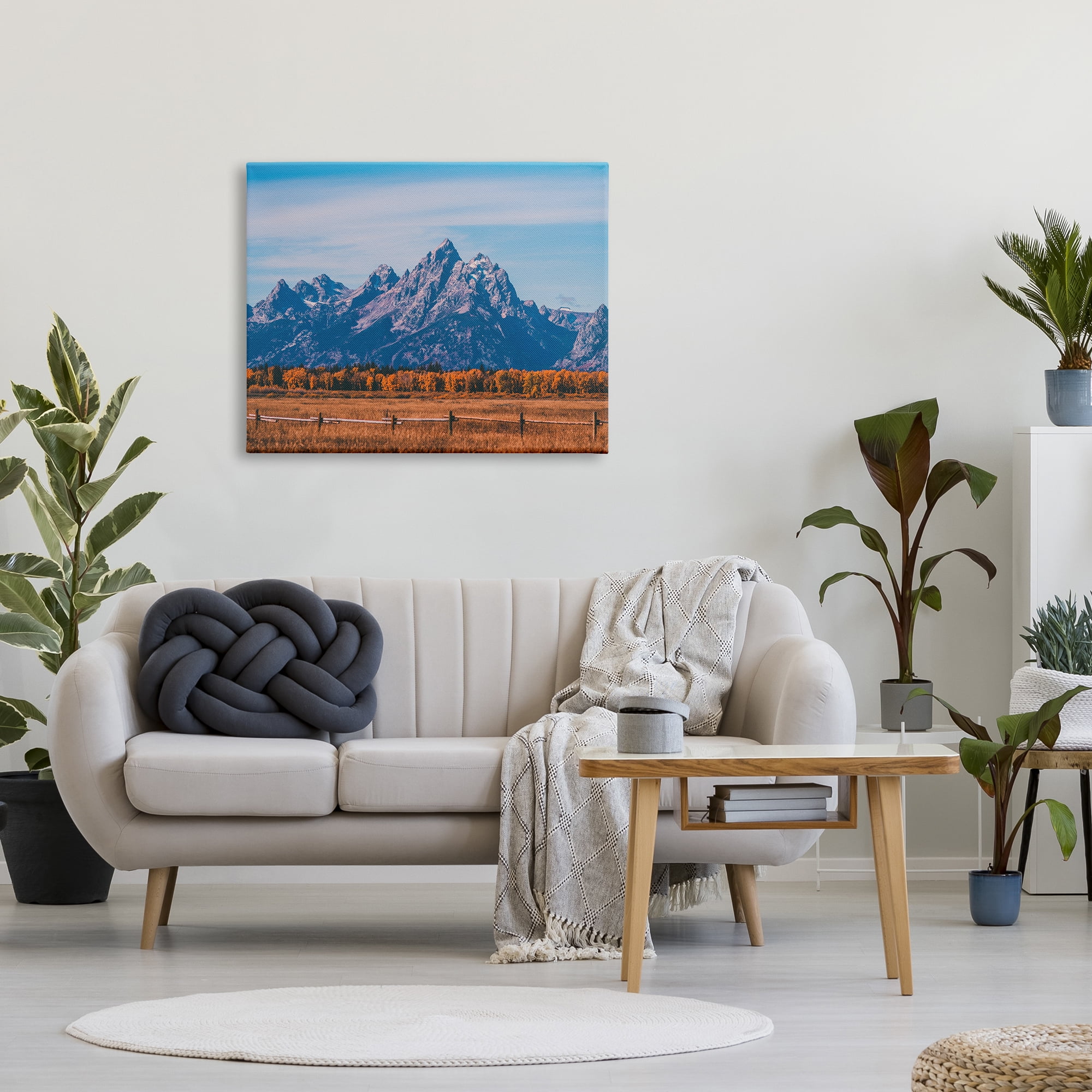 Stupell Industries Countryside & Mountain Peaks Landscape Photography Gallery Wrapped Canvas Art Print Wall Art, 40 x 30