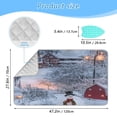 thumbnail image 2 of Ironing Mat Portable Ironing Blanket for Table Top Travel Ironing Pad for Washer Dryer 27.6" x 47.2" House and Snowman, 2 of 6