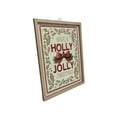 thumbnail image 2 of Holiday Time 15.75" wood with tin wall hanging sign saying "Have a Holly Jolly Christmas", 2 of 4