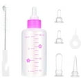 thumbnail image 1 of Pet Feeding Bottle Kit, Kitten Bottle Can Squeeze Liquid, Puppy Nursing Bottle Kit and Replacement Mini Nipples for Kitten Puppy Small Pet Feeding Tool, 1 of 9