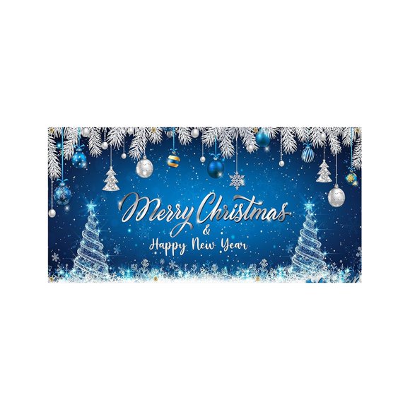 Eoozwa Christmas Garage Door Banner, Outdoor Cover for Holiday Parties Holy Night Backdrop for Xmas and Winter Celebrations