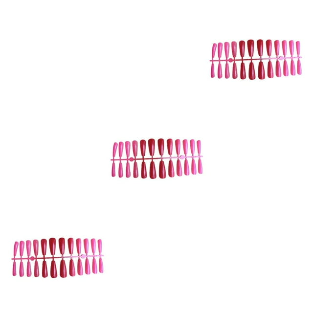Uñas artificiales Soidarity 24 Uds extralargas con gradiente decoración para mujeres CBP456229